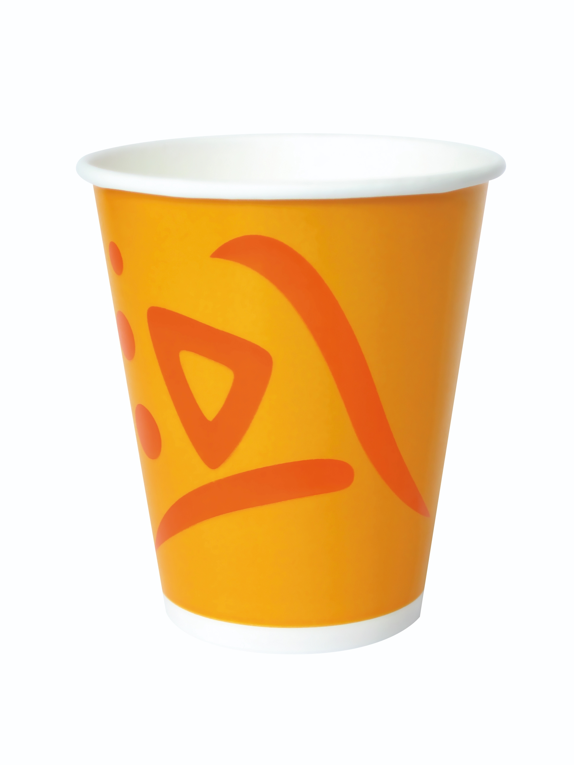 Kartonbecher 2.00dl,  Coffee to go (nicht geeicht), orange 