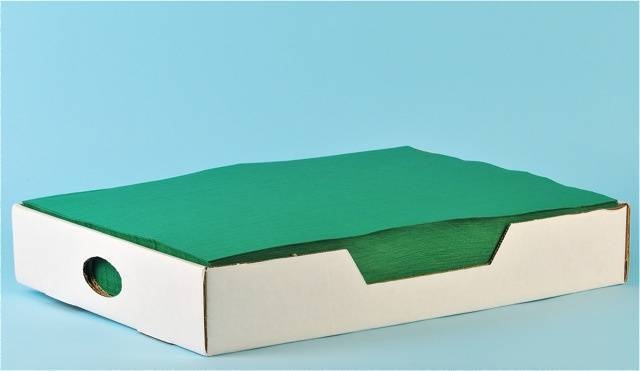 Tischset Shetland, 1-lagig, 29x39cm,  Recycling, grün