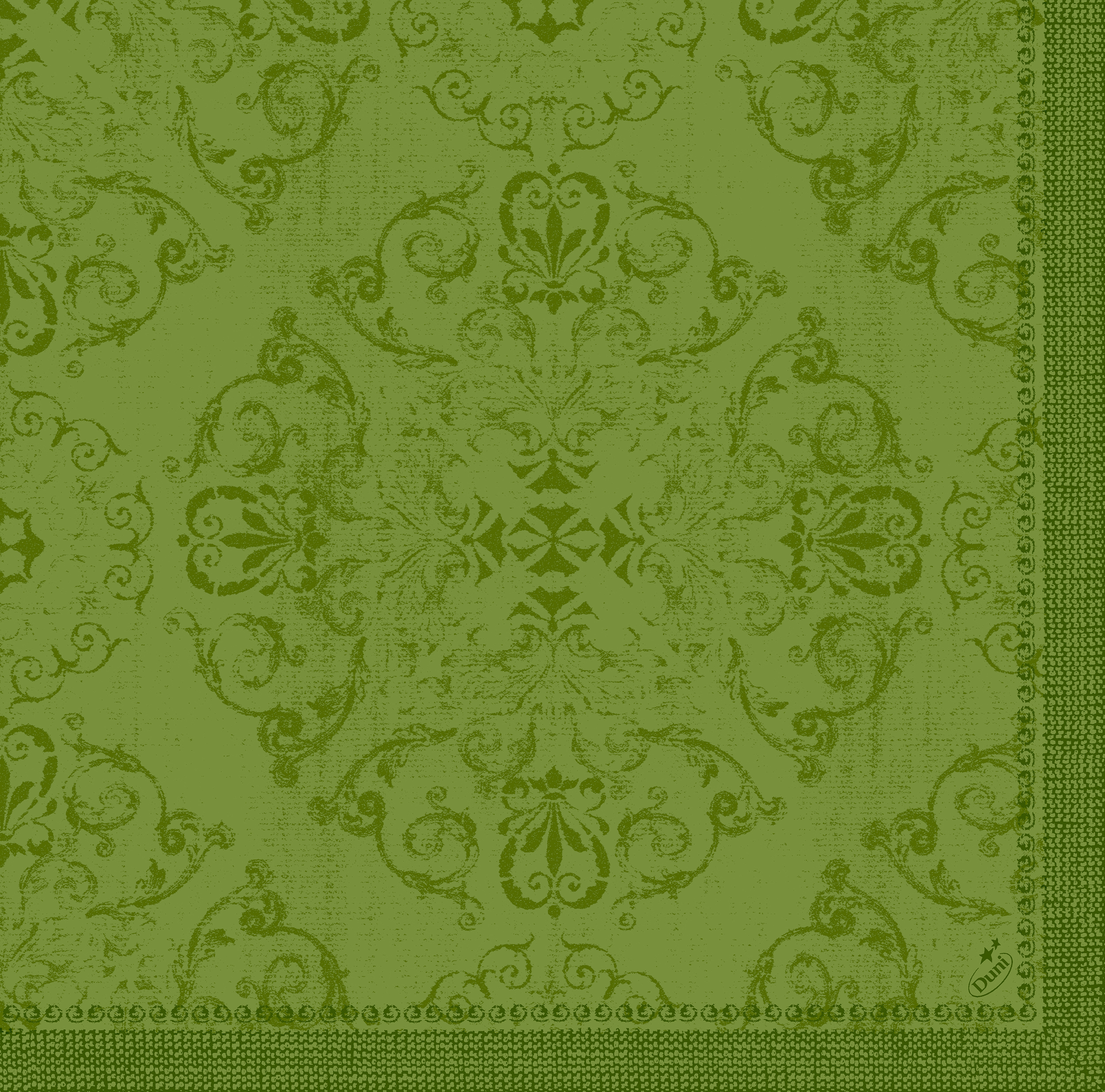 Dunilin-Servietten 1/4 Falz, 40 x 40 cm, Opulent leaf green