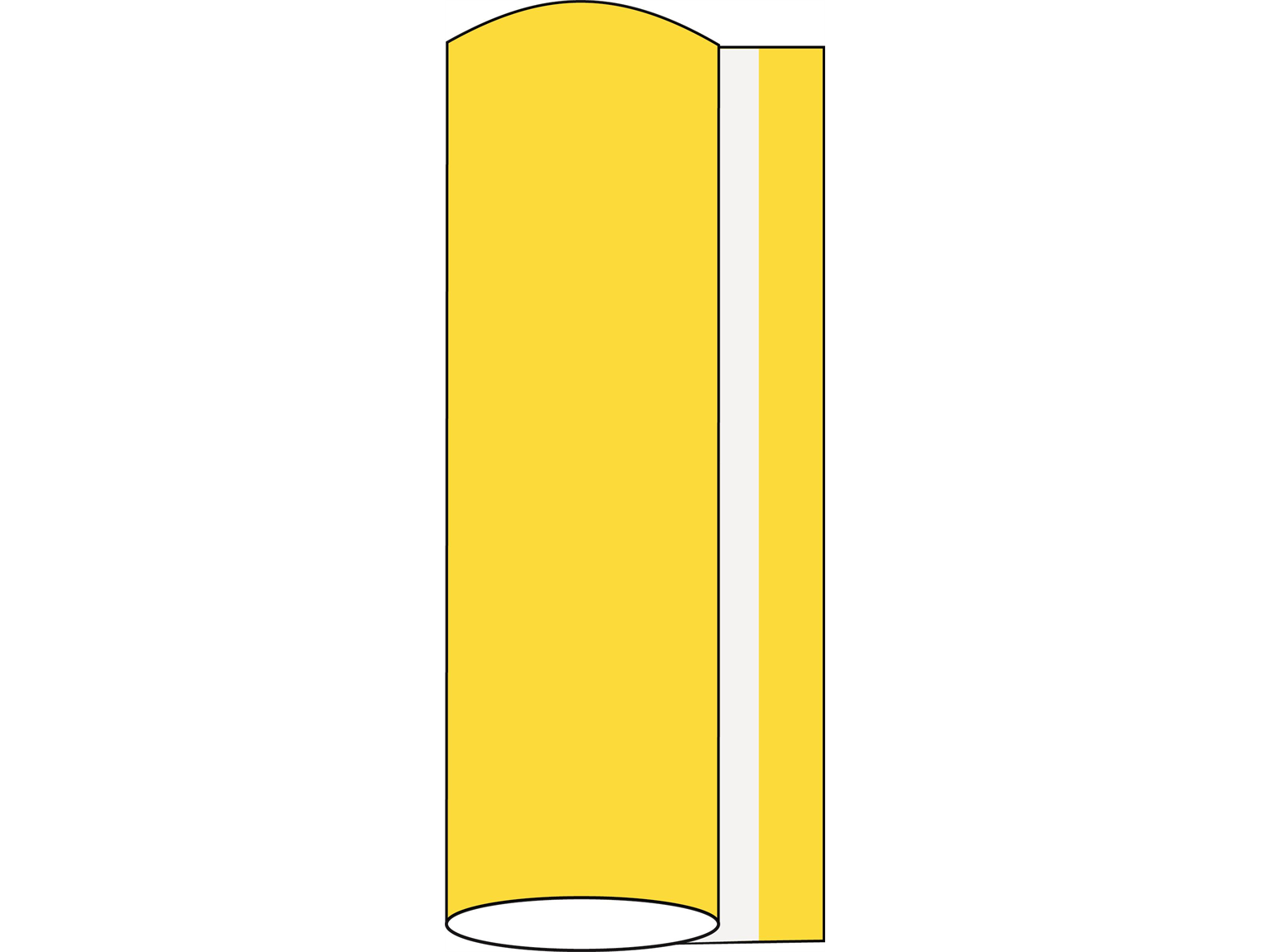 Mank Tischdeckrolle Linclass 1,20 x 40 m, Basic gelb