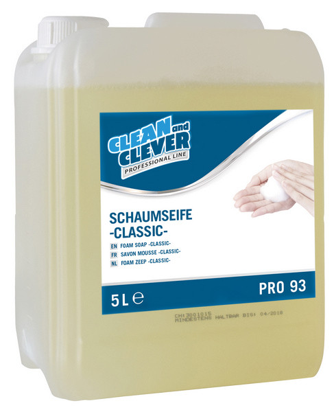clean and clever Schaumseife Classic PRO 93, 5l Blumenduft,pH-neutral, farblos