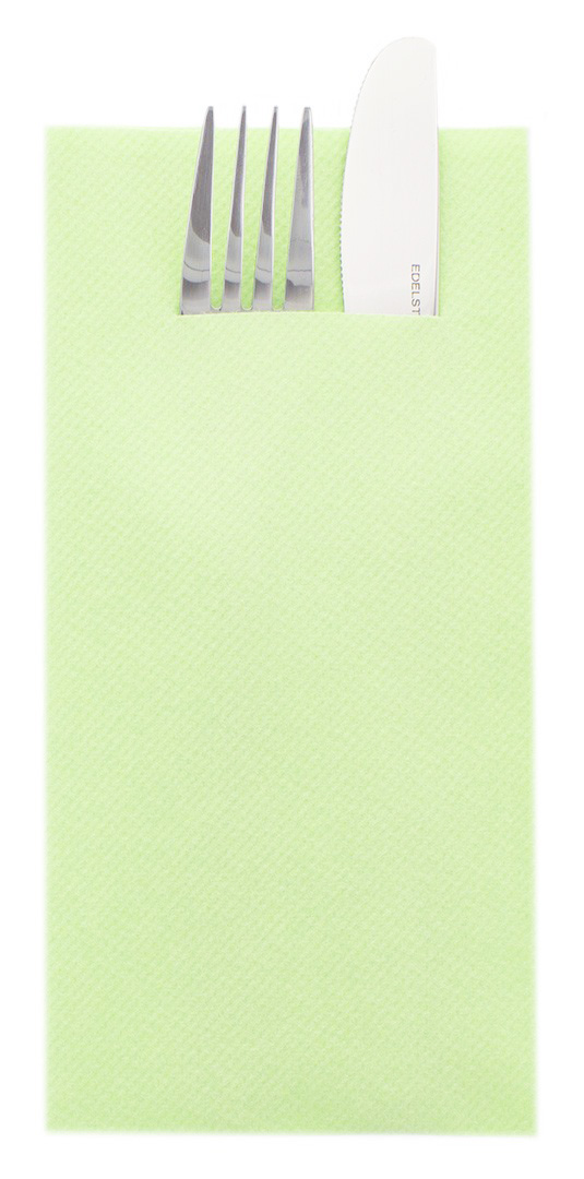 Mank Pocket-Napkins Linclass 1/8 Falz, 40 x 40 cm, Basic pistazie