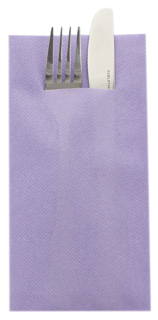 Mank Pocket-Napkins Linclass 1/8 Falz, 40 x 40 cm, Basic lila