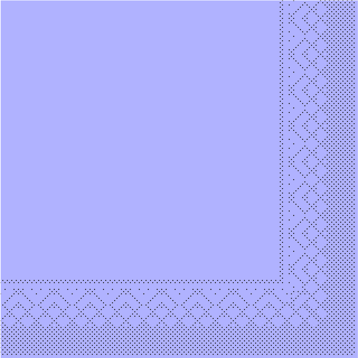 Mank Serviette 3-lagig, Tissue 1/4 Falz, 33 x 33 cm, Basic lila