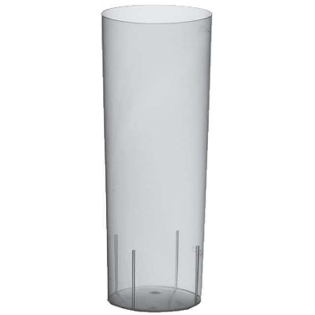 Longdrinkglas 3dl, geeicht, PP  20 + 40 ml, transparent (21900)