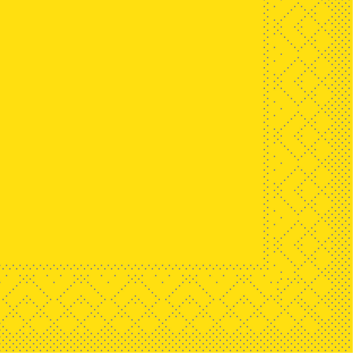 Mank Serviette 3-lagig, Tissue 1/4 Falz, 20 x 20 cm, Basic gelb
