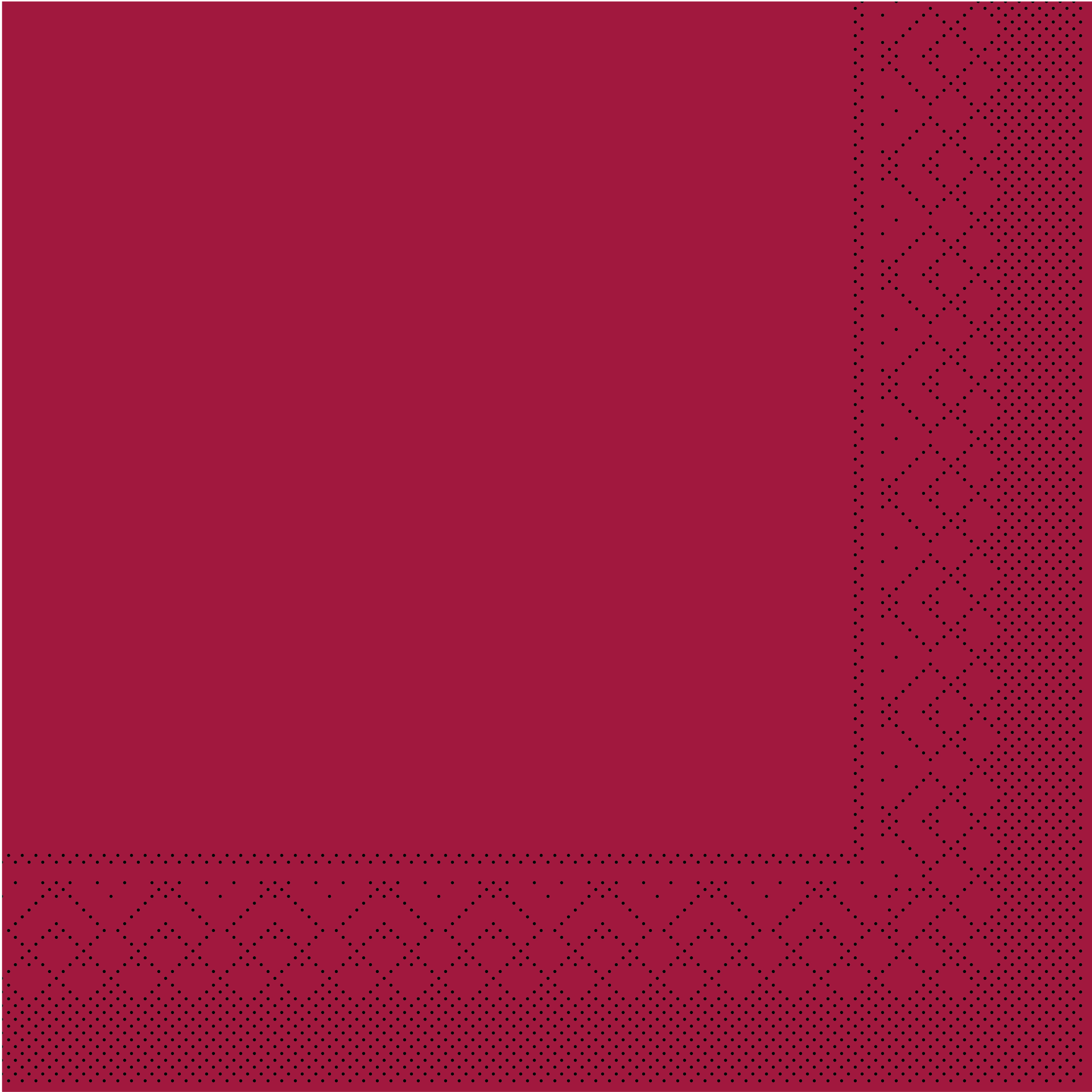 Mank Serviette 3-lagig, Tissue 1/4 Falz, 33 x 33 cm, Basic bordeaux