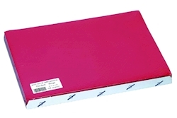 Tischset 1-lagig, glänzend, 30x40cm Wabenprägung, Papier, rot