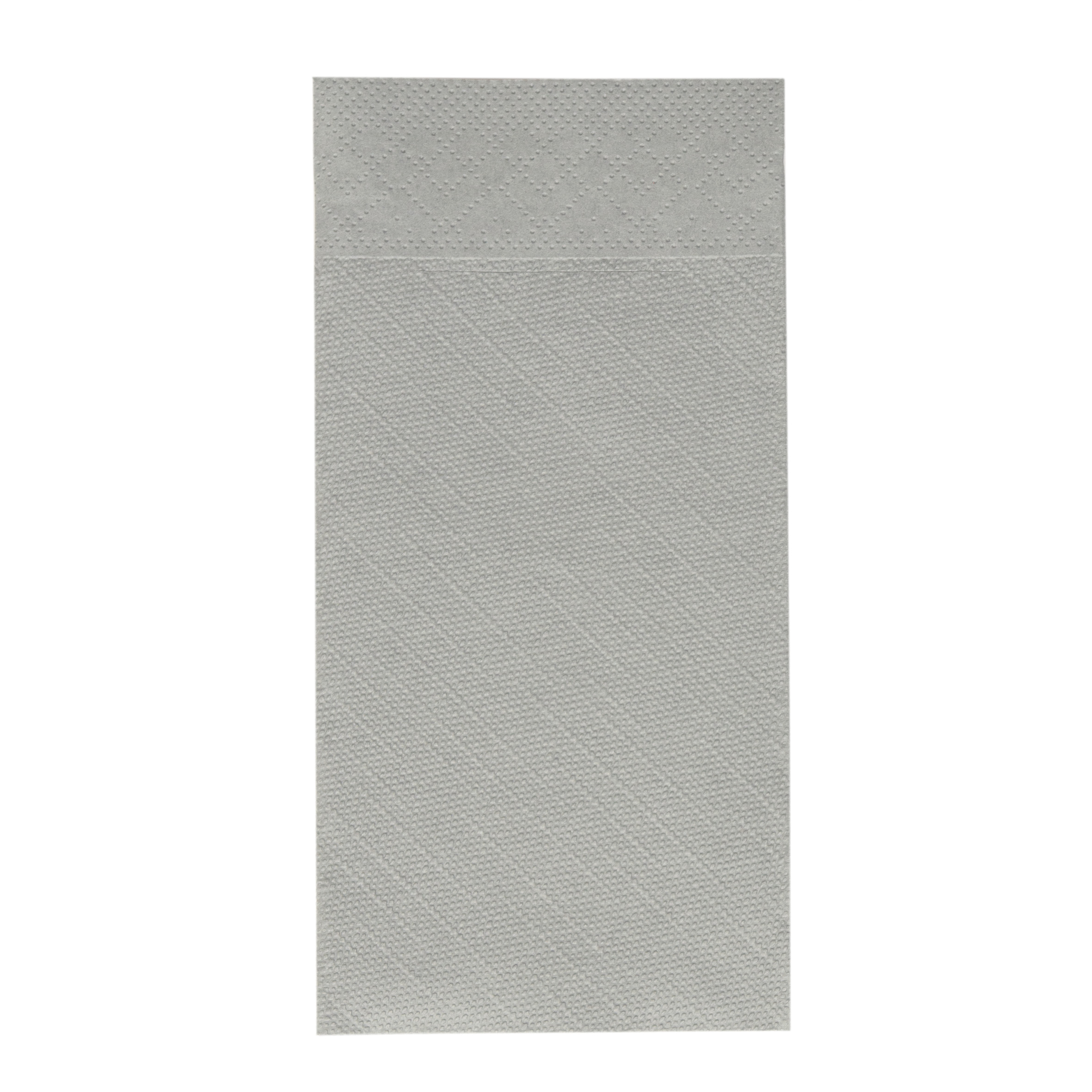 Mank Pocket-Napkins, Tissue-Deluxe 40 x 40 cm 1/8 Falz, Basic grau