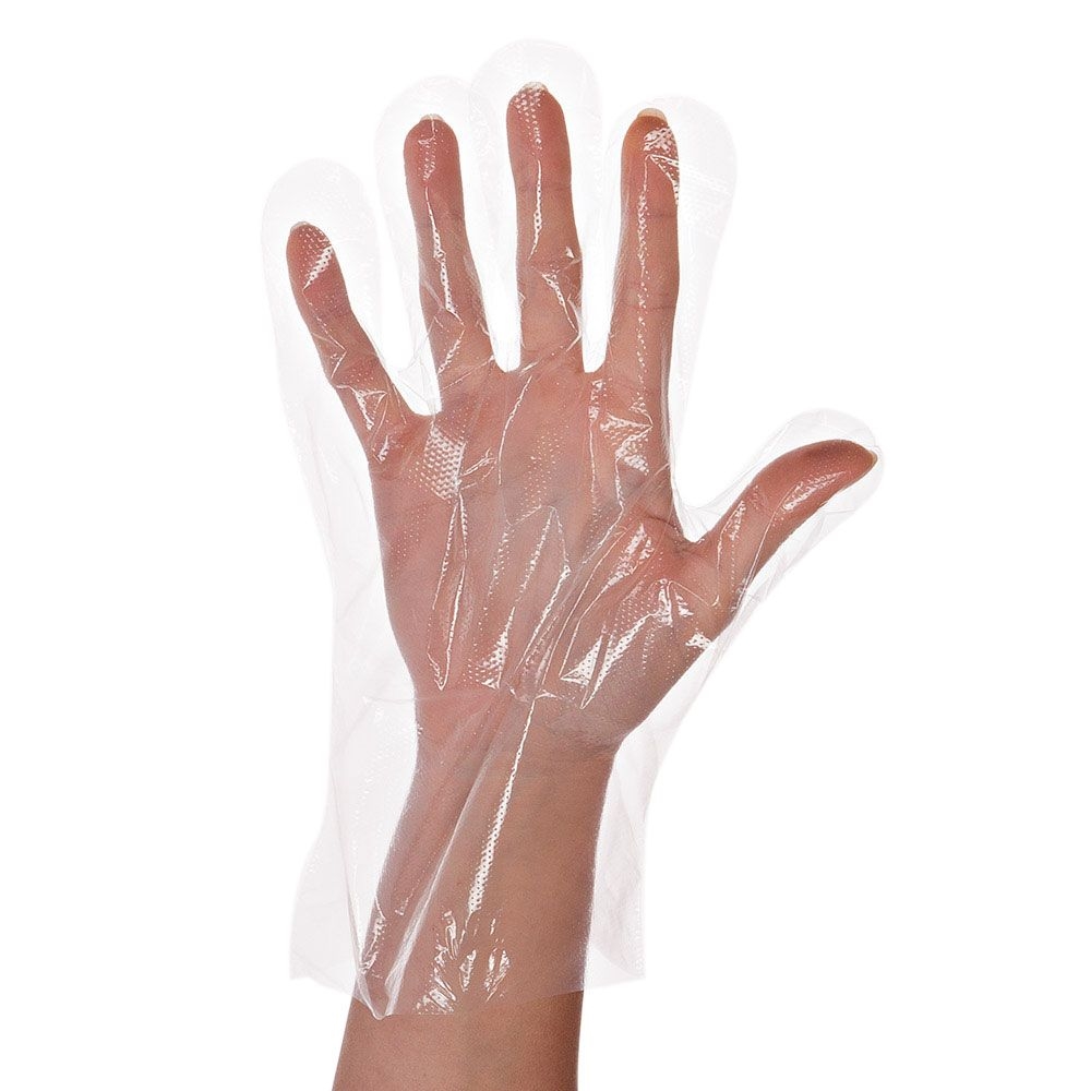 Handschuhe LDPE gehämmert Grösse L, transparent