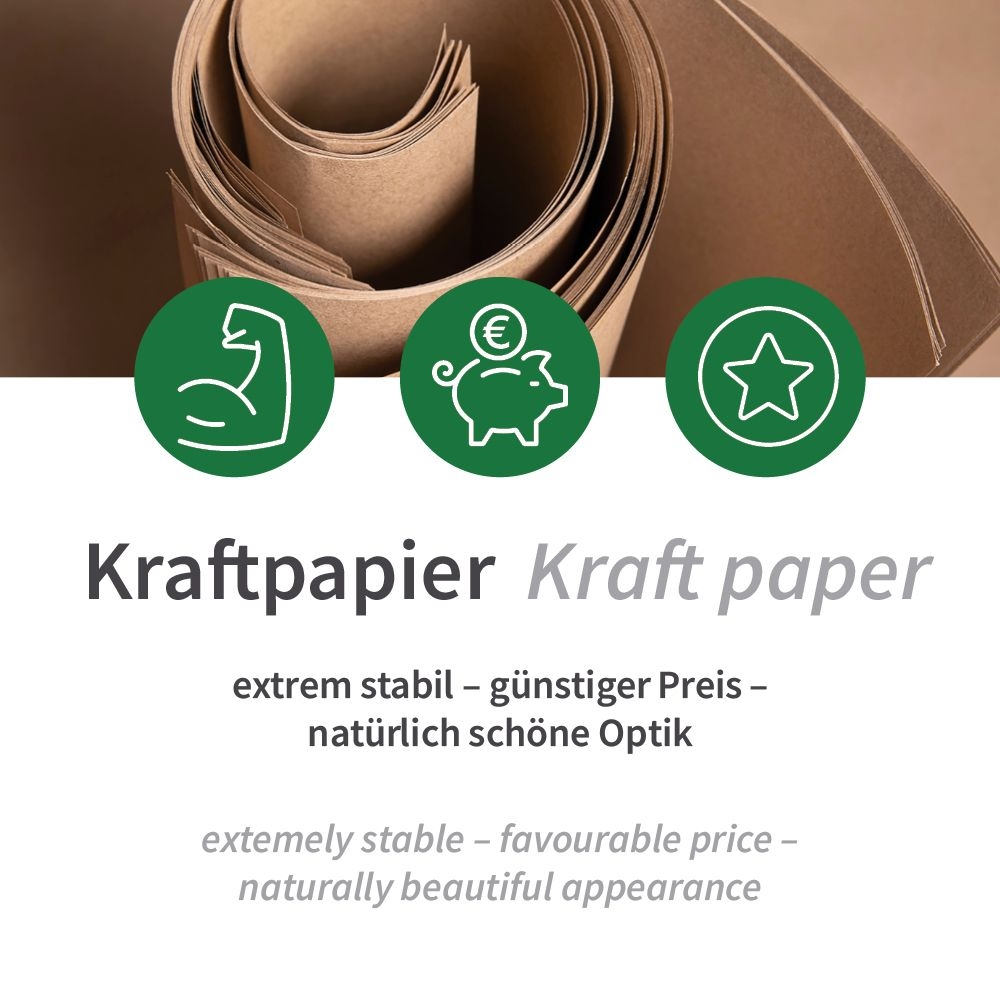 Pommes Spitztüte, Bio Kraftpapier/PE 20cmx11.7cm, natur