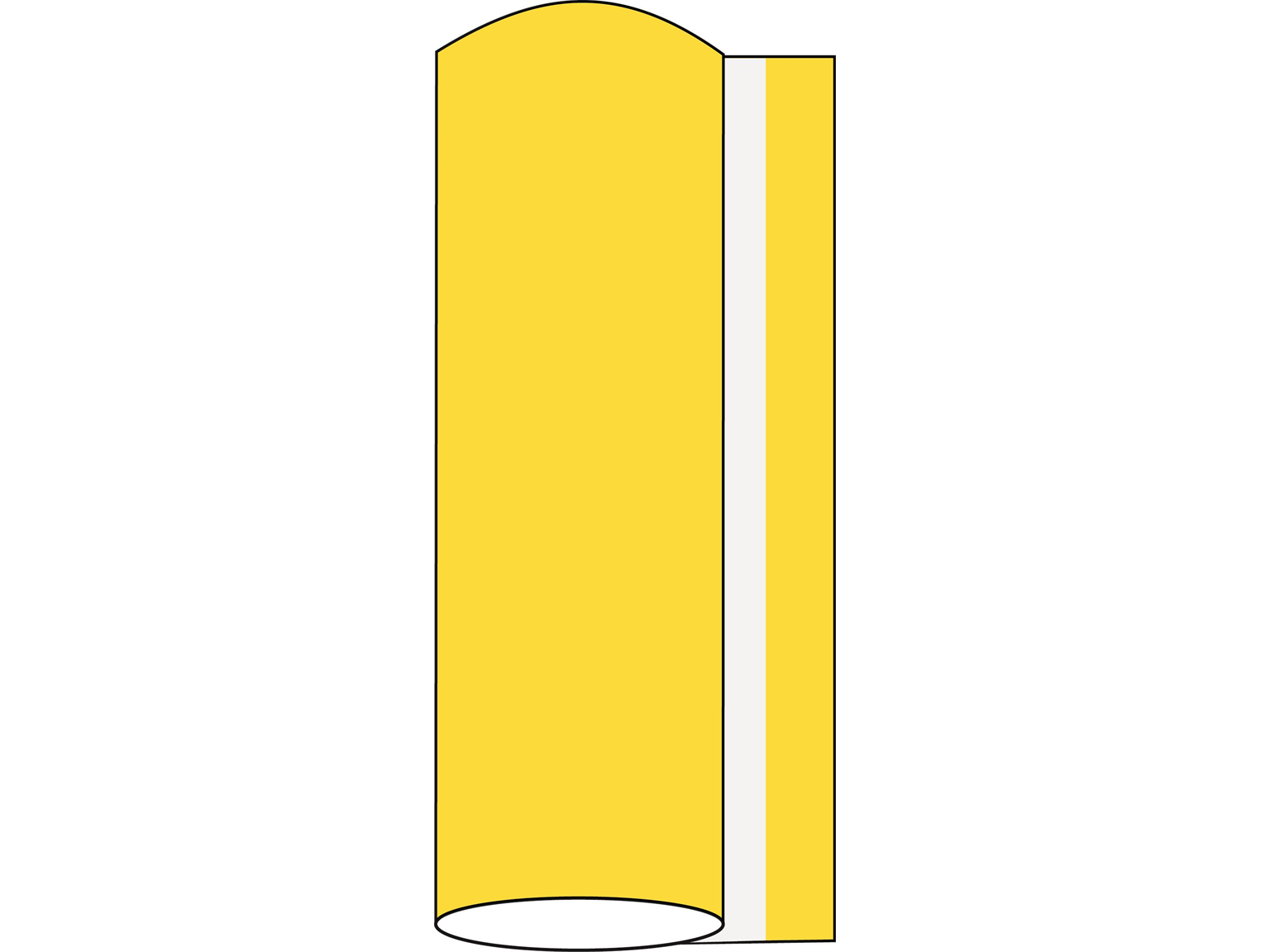 Mank Tischdeckrolle Linclass 0,80 x 40 m, Basic gelb