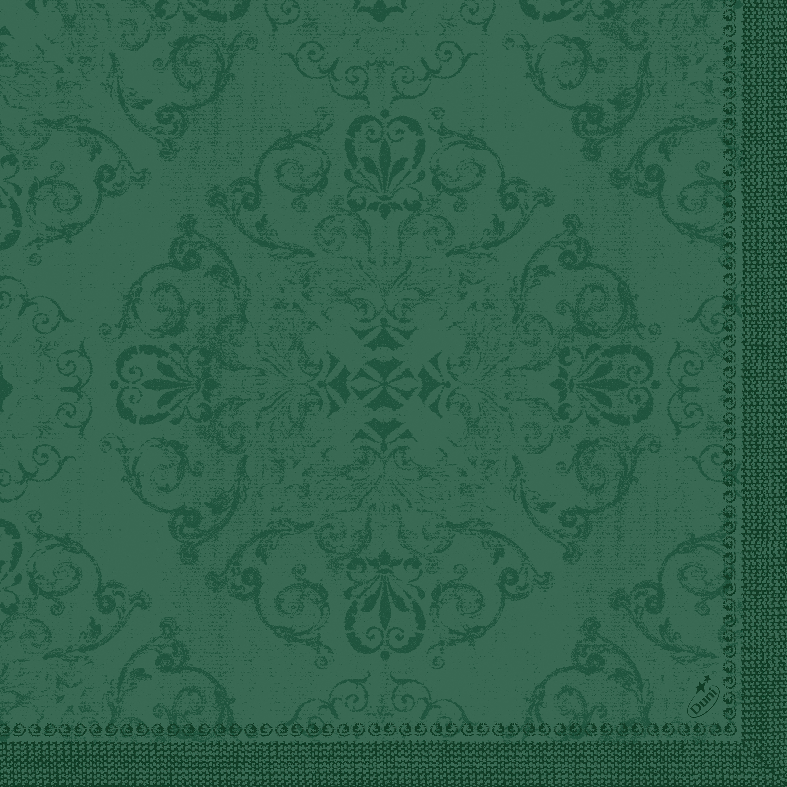 Dunilin-Servietten 1/4 Falz, 40 x 40 cm, Opulent Dark Green