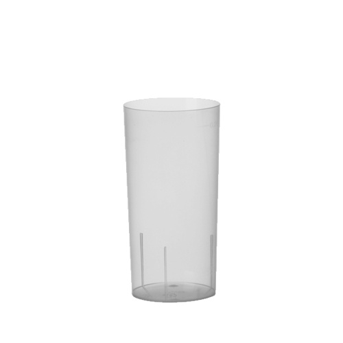 Longdrinkglas 2dl, geeicht, PP 20 + 40 ml, transparent  (601011)