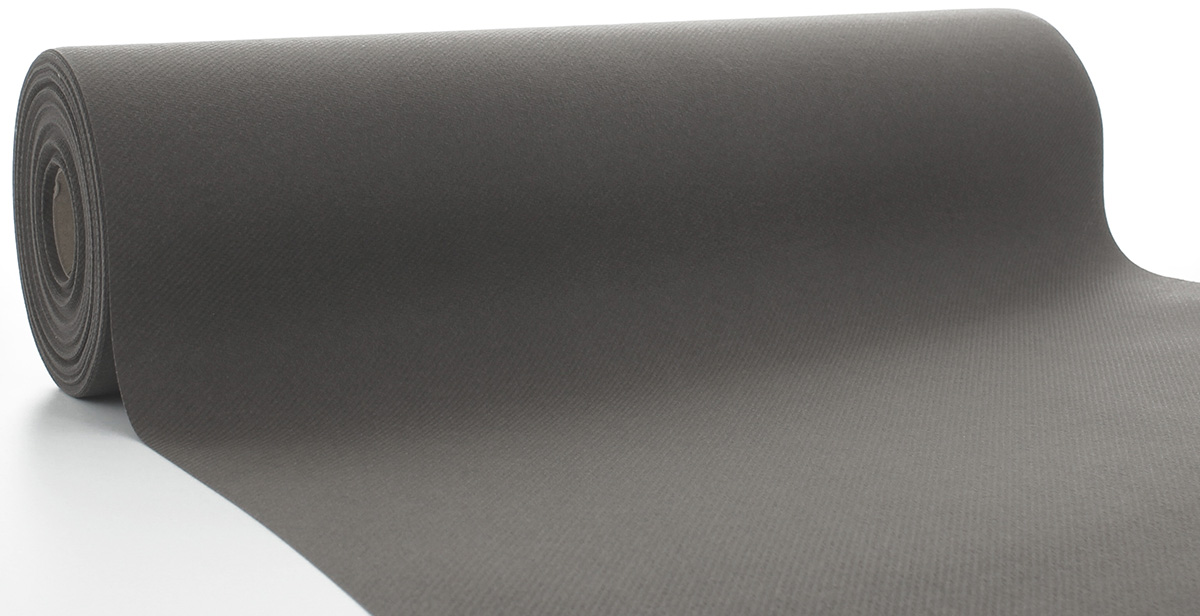 Mank Tischläufer Linclass 40 cm x 24 m, Basic beige grey