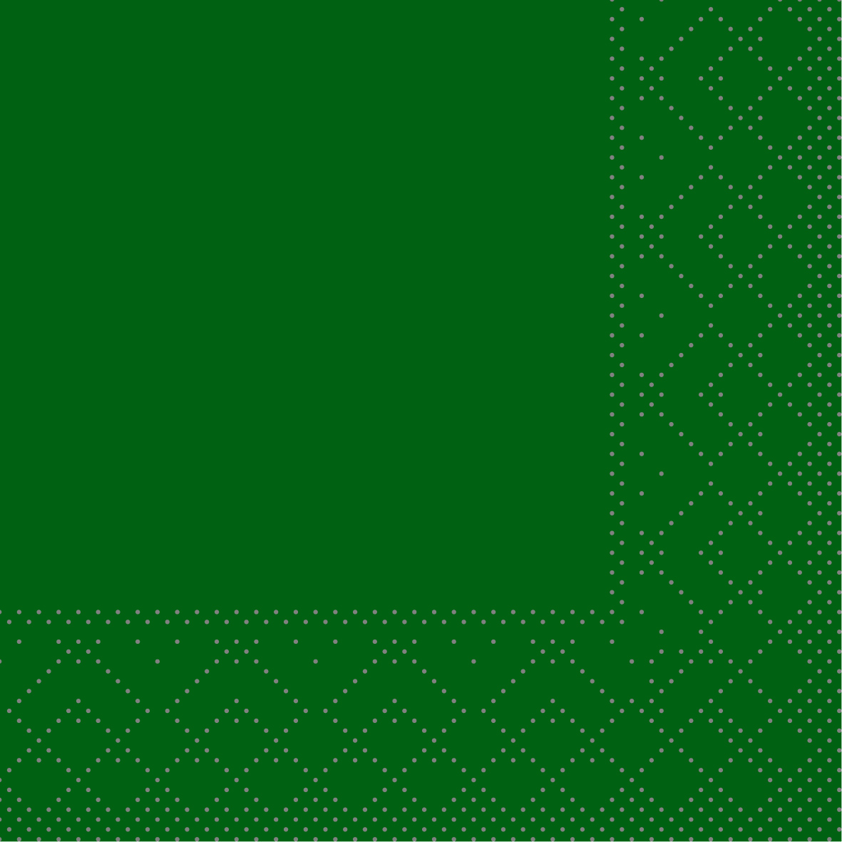 Mank Serviette 3-lagig, Tissue 1/4 Falz, 20 x 20 cm, Basic grün