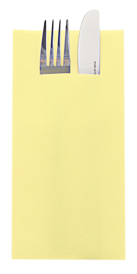 Mank Pocket-Napkins Linclass 1/8 Falz, 40 x 40 cm, Basic sahara