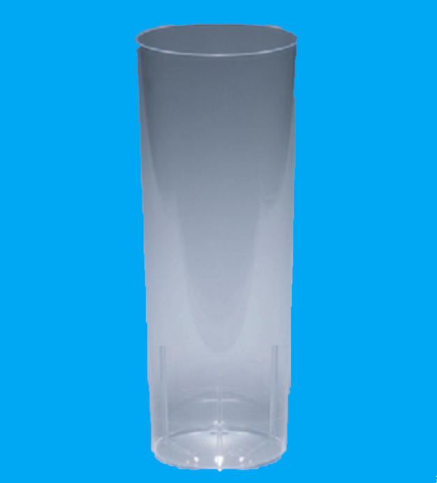 Longdrinkglas 2.00dl, PS (601010) 20 + 40 ml geeicht, glasklar 