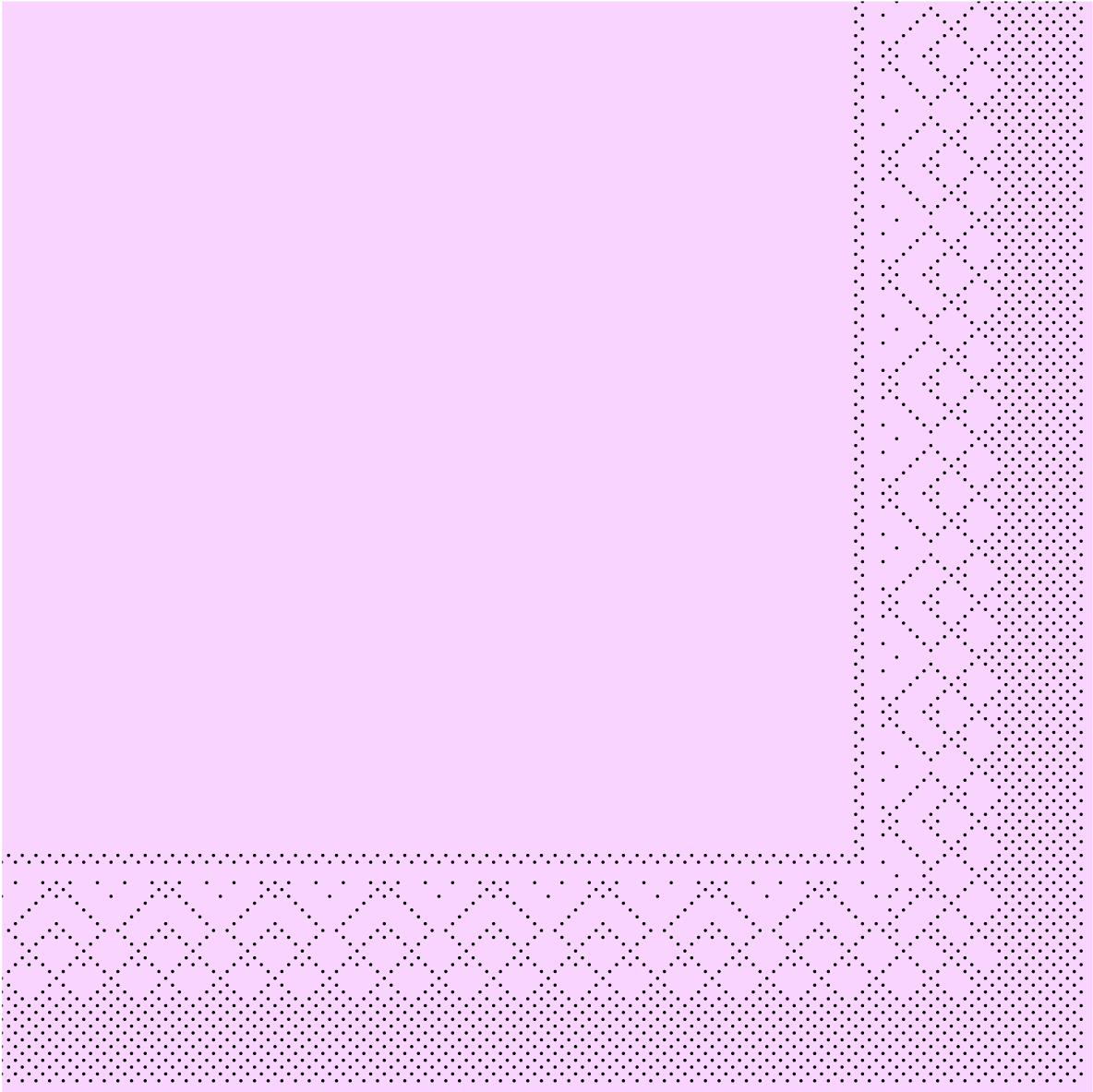 Mank Serviette 3-lagig, Tissue 1/4 Falz, 33 x 33 cm, Basic rosa