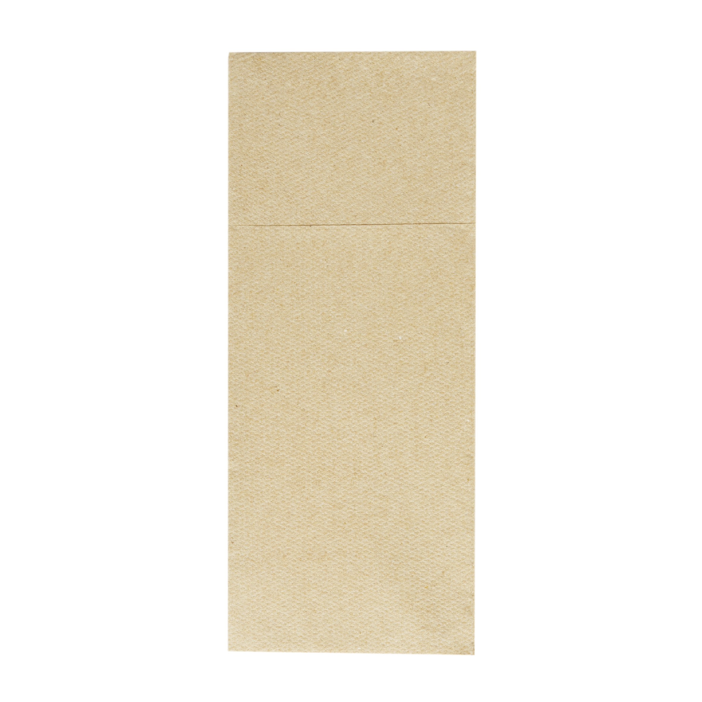 Mank Pocket-Fold-Napkins Softpoint 1/8 Falz, 40 x 33 cm, Basic recycled braun