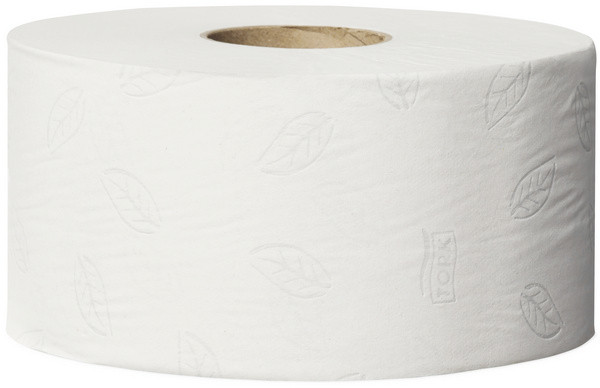 Tork Mini Jumbo Toilettenpapier, 2-lagig, Zellstoff  850 Blatt, 170m, 20cm, T2, weiss
