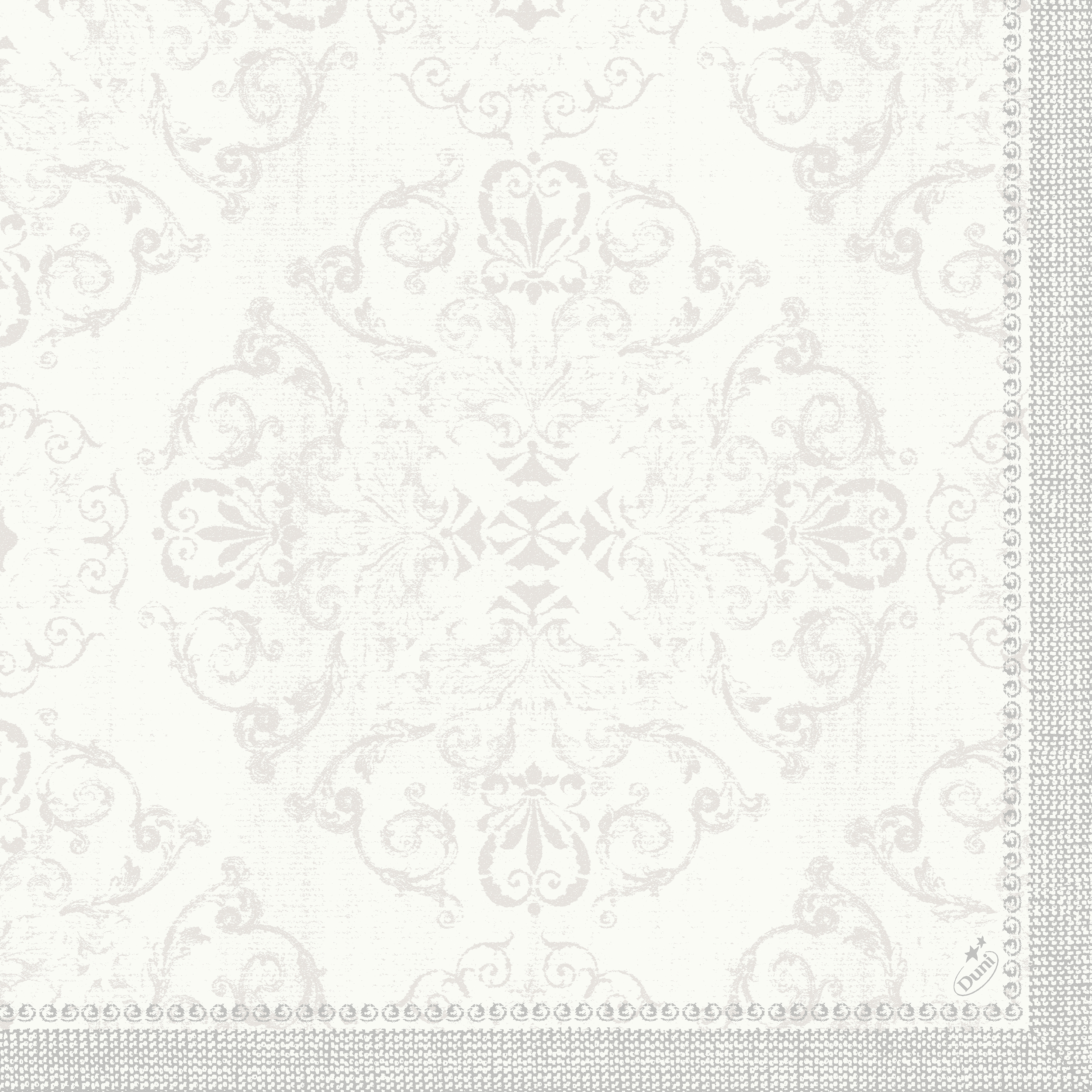 Dunilin-Servietten 1/4 Falz, 40 x 40 cm, Opulent White