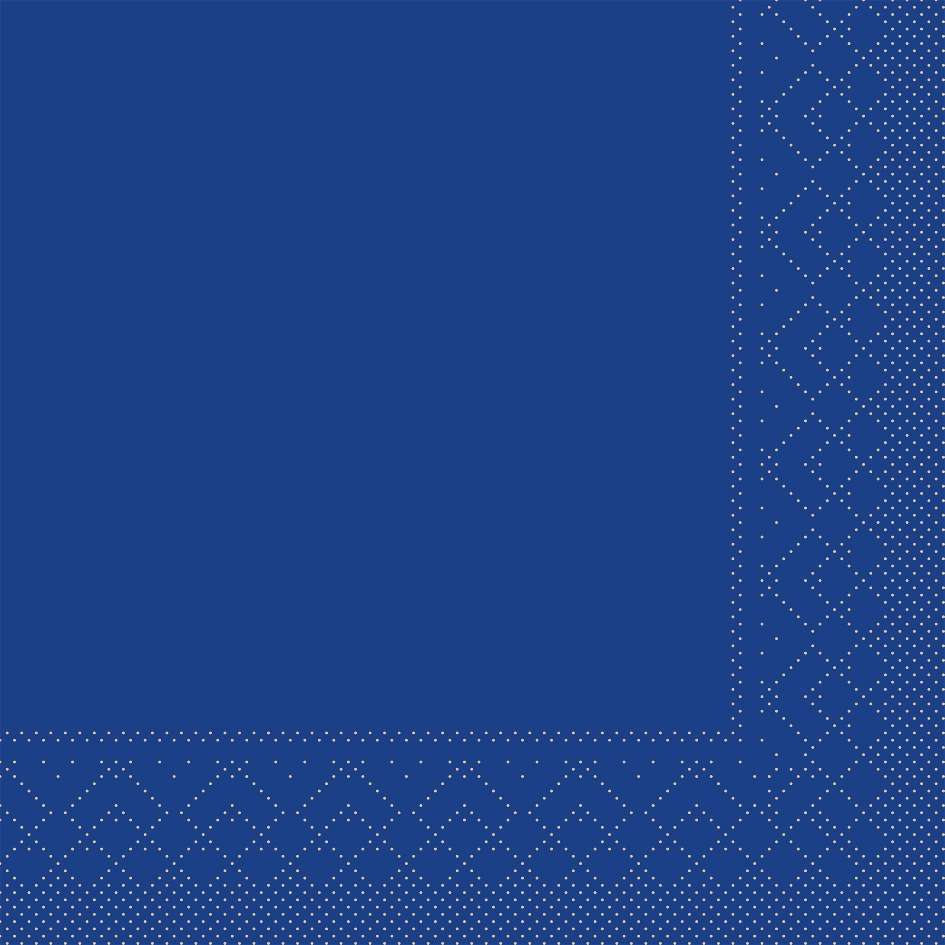 Mank Serviette 3-lagig, Tissue 1/4 Falz, 33 x 33 cm, Basic blau