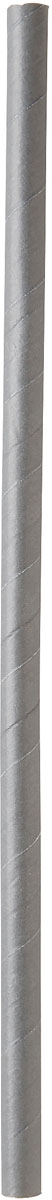 Trinkhalm aus FSC® Papier  ø8mm, 230mm, Papier Granitgrau