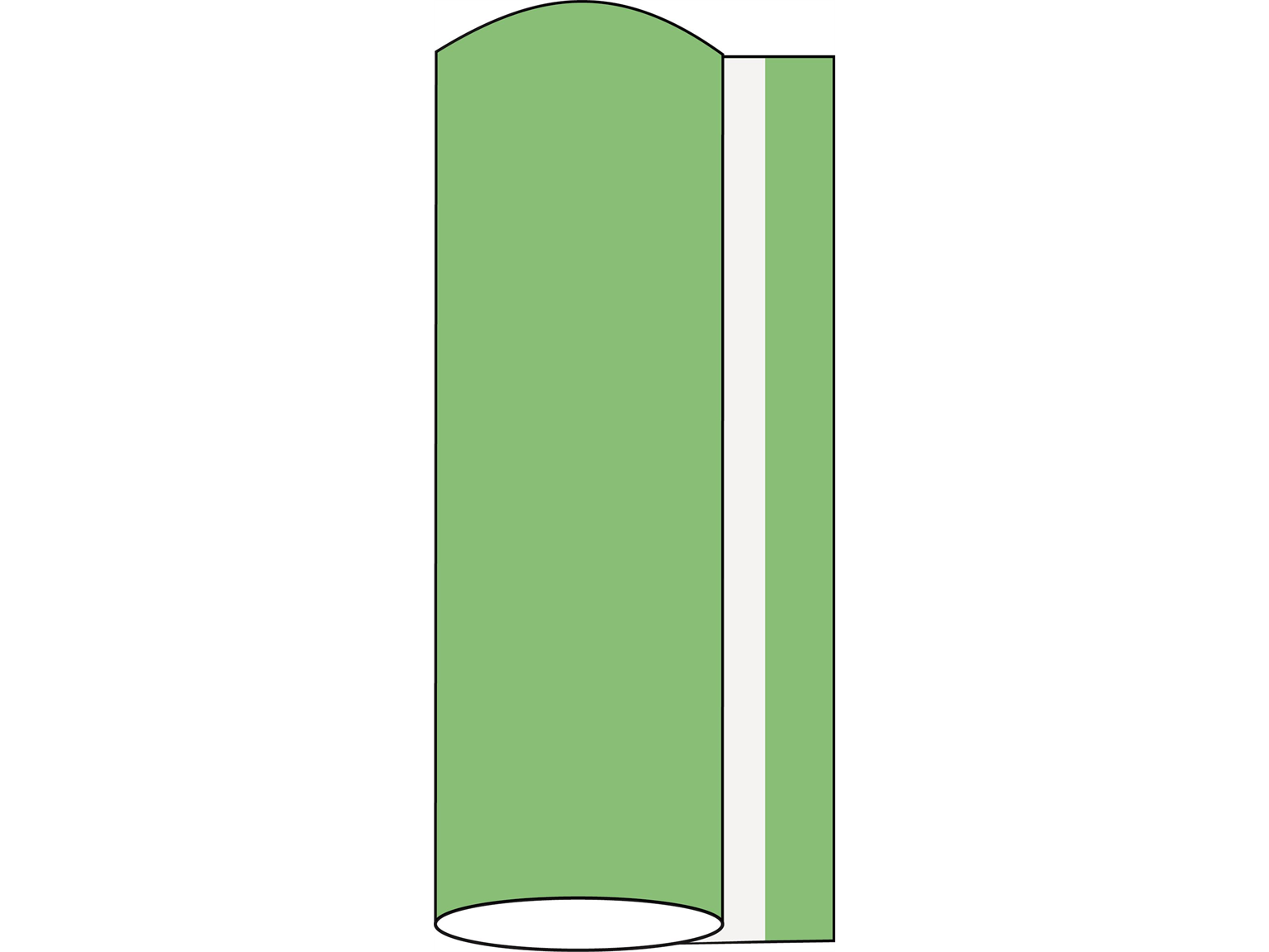 Mank Tischdeckrolle Linclass 0,80 x 40 m, Basic apfelgrün