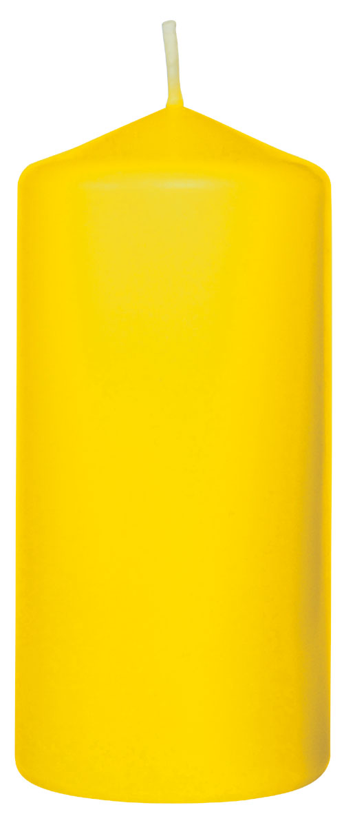 Stumpenkerzen, ca. 20h , 100 x 50 mm, gelb