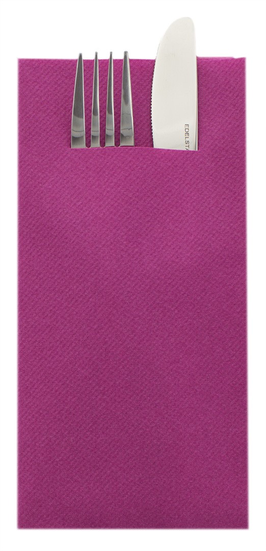 Mank Pocket-Napkins Linclass 1/8 Falz, 40 x 40 cm, Basic violett