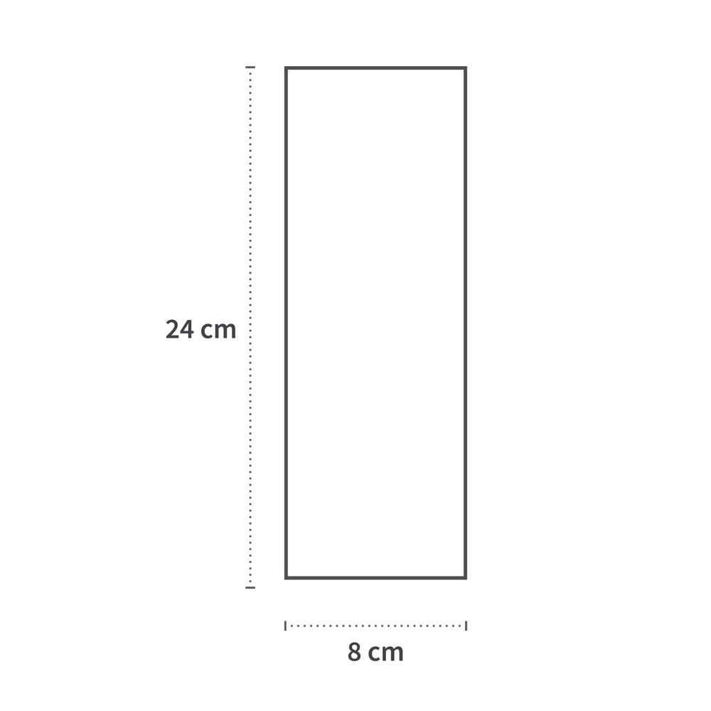 Hygienebeutel | HDPE  24 x 8 x 6cm, weiss