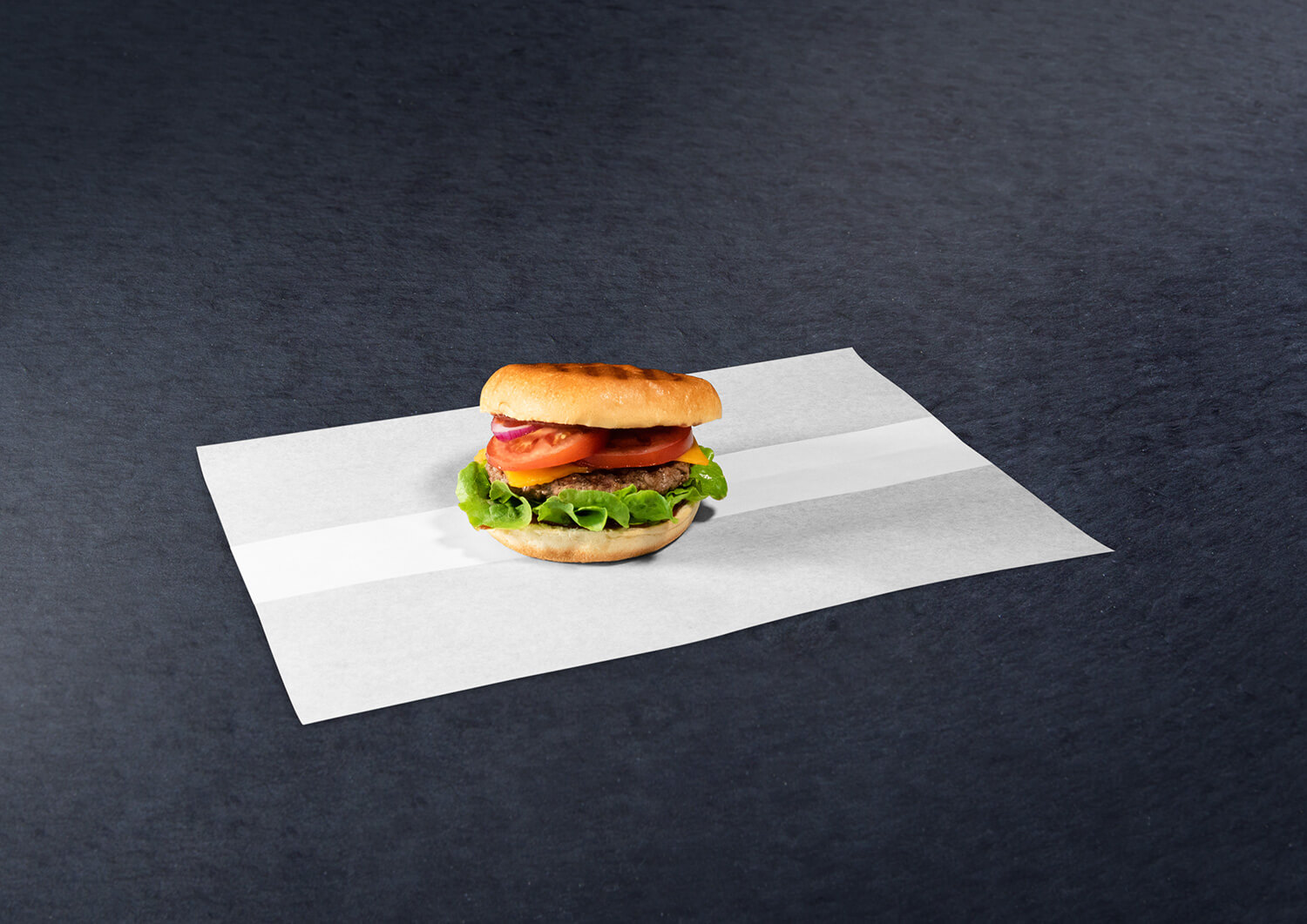 Burgerpapier Quibbini, Bio 26x36cm, weiss/schwarz